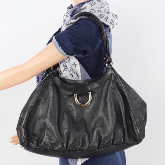 Gucci Handbags - 💎✨100% Leather✨💎GUCCI Black Leather Hobo Bag